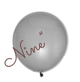 Latex Balloon 9 inch 100ct-Silver