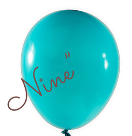 Latex Balloon 9 inch 100ct-Turquoise