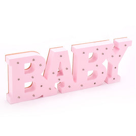 Marquee LED Wooden Baby Pink | Box