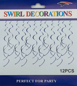 Metalic Swirl 12 pieces -Royal Blue