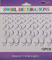 Metalic Swirl 12 pieces - Lavender
