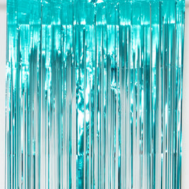 Metallic Foil Curtain Aqua | Bag