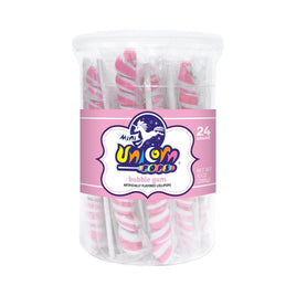 Mini Unicorn Pops Bubble Gum - Pink | 24ct, Tub