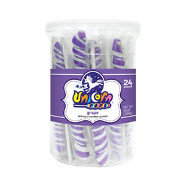 Mini Unicorn Pops Grape - Lavender | 24ct, Tub
