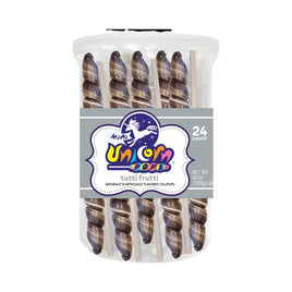 Mini Unicorn Pops Tutti Frutti - Silver | 24ct, Tub