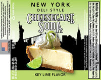 New York Deli Style Cheesecake Soda Key Lime Flavor
