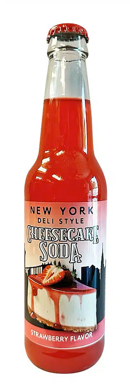New York Deli Style Cheesecake Soda Strawberry Flavor