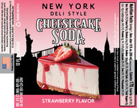 New York Deli Style Cheesecake Soda Strawberry Flavor