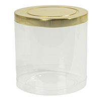 PVC Cylinder Container 2" 12ct Gold | Bag
