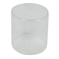 PVC Cylinder Container 3" 12ct Clear | Bag
