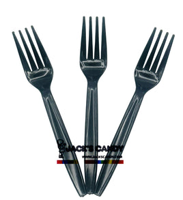 Plastic Fork 100ct-Black