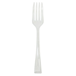 Plastic Mini Fork Clear (4") | Bag