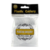Plastic Mini Fork Clear (4") | Bag