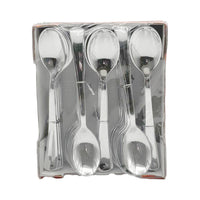 Plastic Spoon (7") Silver | 50ct, Box