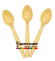 Plastic Spoons Gold 100ct