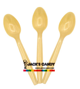 Plastic Spoons Gold 100ct