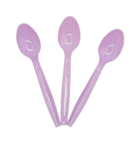 Plastic Spoons Lavender 100ct