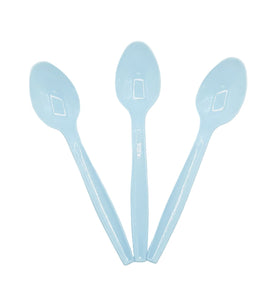 Plastic Spoons Light Blue 100ct