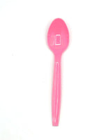 Plastic Spoons Light Pink 100ct