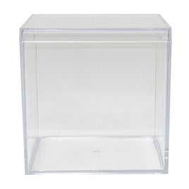 Plastic Square Box with Lid 2.25" Clear | Bag