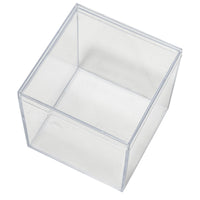 Plastic Square Box with Lid 2.25" Clear | Bag