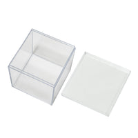 Plastic Square Box with Lid 2.25" Clear | Bag