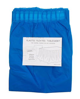 Plastic Table Skirt - Royal Blue