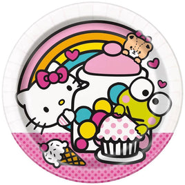 Plate 7" 8ct - Hello Kitty & Friends