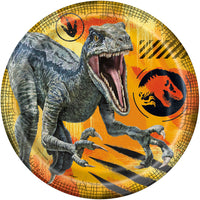 Plate 7" 8ct - Jurassic World