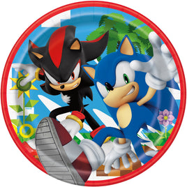 Plate 7" 8ct - Sonic