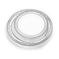 Plate Set Silver Harmony Rim | 50ct, Bag