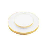 Plates Wedding Set Gold Rim | 40ct, Bag