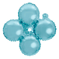 Quad Mylar 16" Balloon 5ct Blue | Bag