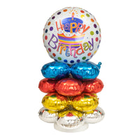 Quad Mylar 16" Balloon 5ct Gold | Bag