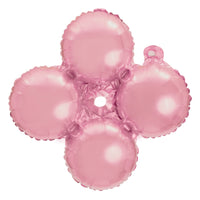 Quad Mylar 16" Balloon 5ct Pink | Bag