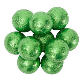 R M Palmer Double Chocolate Green Foil Balls