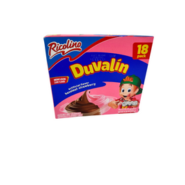 Ricolino Duvalin Bisabor Fresa y Avellano 18ct