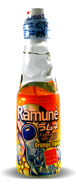 Sangaria Ramune Carbonated Soft Drink – Orange Flavor – Soda Pop Stop