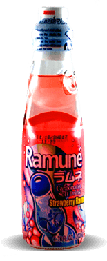 Sangaria Ramune Carbonated Soft Drink – Strawberry Flavor – Soda Pop Stop