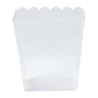 Scalloped Medium Container Clear | Each