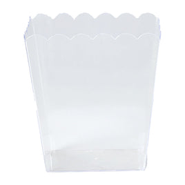 Scalloped Medium Container Clear | Each