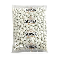 Sconza Jordan Almonds White