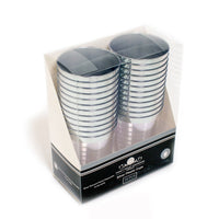 Silver Rim Clear Cup 10Z | 24ct, Box