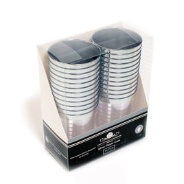 Silver Rim Clear Cup 10Z | 24ct, Box