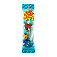Sour Power Straws Blue Raspberry