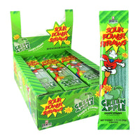 Sour Power Straws Green Apple