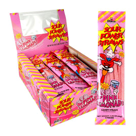 Sour Power Straws Pink Lemonade