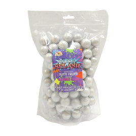 Splash Gumballs (1") Silver Pearl