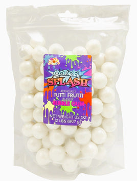 Splash Gumballs (1") White Pearl