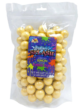 Splash Gumballs (1") Yellow Pearl